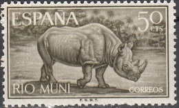 Rio Muni 1964 Michel 50 Neuf ** Cote (2002) 0.10 Euro Rhinocéros - Rio Muni