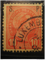 LUXEMBOURG Yvert 81 Officiel Stamp Official Oficial Used 1895 Cancel - Service