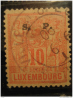 LUXEMBOURG Yvert 58 Officiel Stamp Official Oficial 1890 Cancel - Servizio