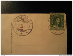 Dudelange 1918 Cancel + Stamp On Grevenmacher Kreuzeberg Post Card Luxembourg - 1914-24 Marie-Adélaïde