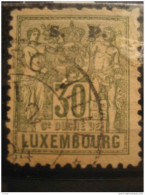 LUXEMBOURG Yvert 62 Officiel Stamp Official Oficial 1894 Cancel - Service