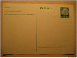 LUXEMBOURG German Occupation Hindenburg Overprinted Postal Stationery Third Reich Deutsches Reich Germany - 1940-1944 German Occupation