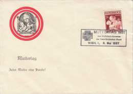 ÖSTERREICH 1937 - 24 Gro (Ank638) Auf Brief Zum Muttertag Mit Sonderstempel - Storia Postale