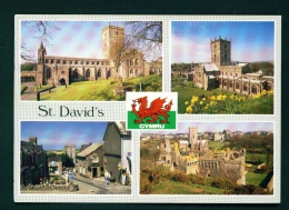 WALES  -  St Davids  Multi View  Used Postcard As Scans - Pembrokeshire