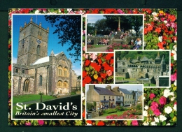 WALES  -  St Davids  Multi View  Used Postcard As Scans - Pembrokeshire