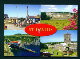 WALES  -  St Davids  Multi View  Used Postcard As Scans - Pembrokeshire