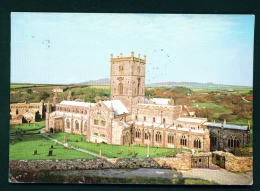 WALES  -  St Davids Cathedral  Used Postcard As Scans - Pembrokeshire