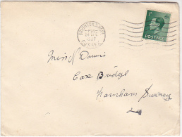 1937 Brighton GB E8 Stamps COVER Eviii - Cartas & Documentos