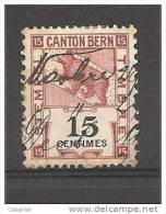 Canton Bern Berne Stempel Marke Timbre 15c Ours Bear Oso Bär - Fiscale Zegels