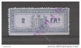 Canton VALAIS Taxmarke Stempel Marke 2f - Fiscaux