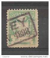 Canton Vaud Stempel Marke 10c 1898 Cancel - Fiscaux