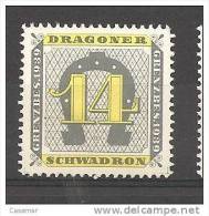 Dragons S 14 1939 Horses Chevaux Soldatenmarken - Vignetten