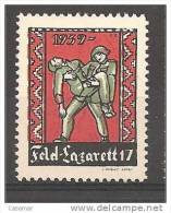 Feld Lazarett 17 1939 Gezant Fons Noir Soldatenmarken - Vignetten
