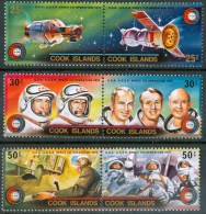 1975 Cook Space Space Espace Set & Block MNH** Fiog102 - Oceanië