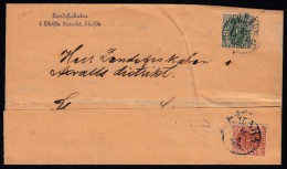 1911-1919. Coat-of-arms. Wmk. Wavy Lines. 15 öre Orange Brown + 5 ØRE SKÖFDE 16 4 1920.  (Michel: Di. 39) - JF500639 - Officials