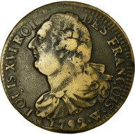 Monnaie, France, 2 Sols François, 2 Sols, 1792, Lille, TTB, Bronze, Gadoury:25 - Autres & Non Classés