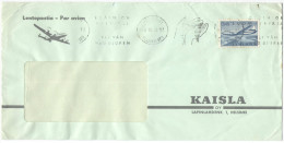 FINLANDIA - FINLAND - SUOMI - 1965 - Airmail - Lentopostia - 0,45 + Flamme - KAISLA -  Viaggiata Da Helsinki - Cartas & Documentos
