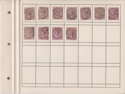 EXTRA8-27 10 USED STAMPS.  DIFFERENT CANCELLATIONS. - 1882-1901 Impero
