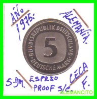 ALEMANIA FEDERAL  MONEDA DE 5 DM  1975-2001 - 5 Marcos