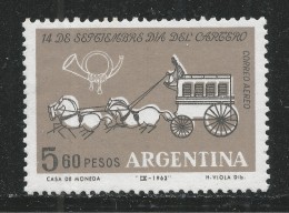 Argentina 1962. Scott #C81 (MNH) Mail Coach *Complete Issue* - Luftpost