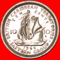 ★SHIP: BRITISH CARIBBEAN TERRITORIES ★ 10 CENTS 1965 MINT LUSTER! LOW START★NO RESERVE!!! - British Caribbean Territories