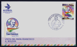 2015 BOLIVIA "POPE VISIT TO BOLIVIA / PAPA FRANCESCO IN BOLIVIA" FDC - Bolivie