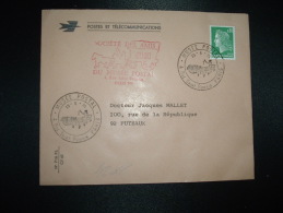 LETTRE P ET T TP MARIANNE DE CHEFFER 0,30 OBL.13-5-70 MUSEE POSTAL PARIS - 1967-1970 Marianna Di Cheffer