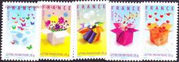 France Autoadhésif ** N°  129,à 133 Ou 4082 à 4086 - Messages 2007 - 5 Timbres -> Inviation, Merci, Etc .... - Unused Stamps