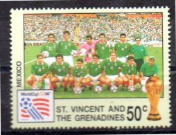 SAINT VINCENT  N ° 2113  * *  (  Mexique )    Cup 1994 Football  Soccer Fussball - 1994 – États-Unis