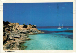 FORMENTERA  CALA  SAONA    MAXICARD  11,5X16,5    (VIAGGIATA) - Formentera