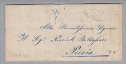 Heimat TI Maggia 1857-02-27 Blau Strahlen-O N.Peccia (Prato) - Covers & Documents
