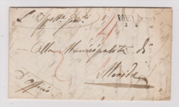 Heimat TI Melano 1848-06-04 Langstempel Brief Nach Meride - 1843-1852 Poste Federali E Cantonali