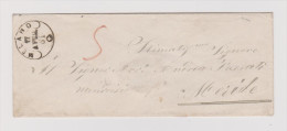 Heimat TI Melano 1861-04-17 Fingerhut-O Brief O.Marke Nach Meride - 1843-1852 Federal & Cantonal Stamps