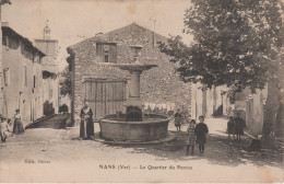 83 Var  Nans Les Pins  Le Quartier Et La Fontaine Du Perron - Nans-les-Pins