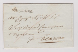 Heimat TI Magadino 1841-06-12 Langstempel Brief Nach Locarno - 1843-1852 Correos Federales Y Cantonales