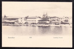 EXTRA8-48 POSTCARD LANDING BEACH. - Zanzibar (...-1963)