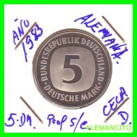 ALEMANIA FEDERAL  MONEDA DE 5 DM  1975-2001 - 5 Marcos