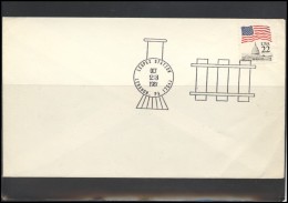 USA B2 Postal History Cover USA B2 017 Special Cancellation Railway Station - Poststempel