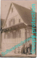 VOLLMERSWEILER Kandel Germersheim Einzelhaus M Familie Original Private Fotokarte FRECKENFELD 19.11.1913 Gelaufen - Kandel