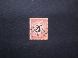 STAMPS PAESI BASSI NEDERLAND OLANDA TASSE 1881 20 CENT ROSSO III TIPO - Impuestos