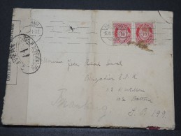 NORVEGE - Env Avec Controle De Censure Française De Kristina Pour France - Nov 1916 - Pli Vertical - A Voir - P 16103 B - Cartas & Documentos