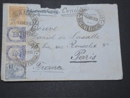 BRESIL - Jolie Env Condor Pour Paris - Avril 1935 - A Voir - P 16105 - Airmail