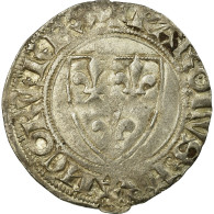 Monnaie, France, Blanc Guénar, Châlons-Sur-Marne, TTB, Argent, Duplessy:406 A - 1380-1422 Charles VI The Beloved