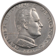 Monnaie, Monaco, Franc, 1960, SUP+, Nickel, KM:E38, Gadoury:150 - 1960-2001 Nieuwe Frank