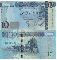 LIBYA  10 Dinars  Attractive "new Recently Issued 2015"   P82      ND  2015   UNC - Libye