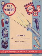 Protège Cahier - PILE WONDER " Ne S´use Que Si L´on S´en Sert ! - Batterie