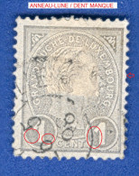 VARIÉTÉS 1895 N° 69 GRAND DUC ADOLPHE 1 ER DE PROFIL OBLITÉRÉ DOS CHARNIÈRE - Abarten & Kuriositäten