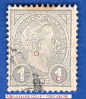 VARIÉTÉS 1895 N° 69 GRAND DUC ADOLPHE 1 ER DE PROFIL OBLITÉRÉ DOS CHARNIÈRE - Plaatfouten & Curiosa