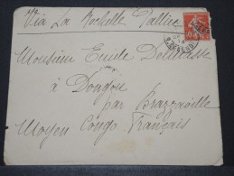 CONGO FRANCAIS - Env De Paris Pour Dongou Par La Rochelle - Oct 1914 - Pas Courant - P16127 - Covers & Documents