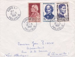 France Timbres Sur Lettre - Briefe U. Dokumente